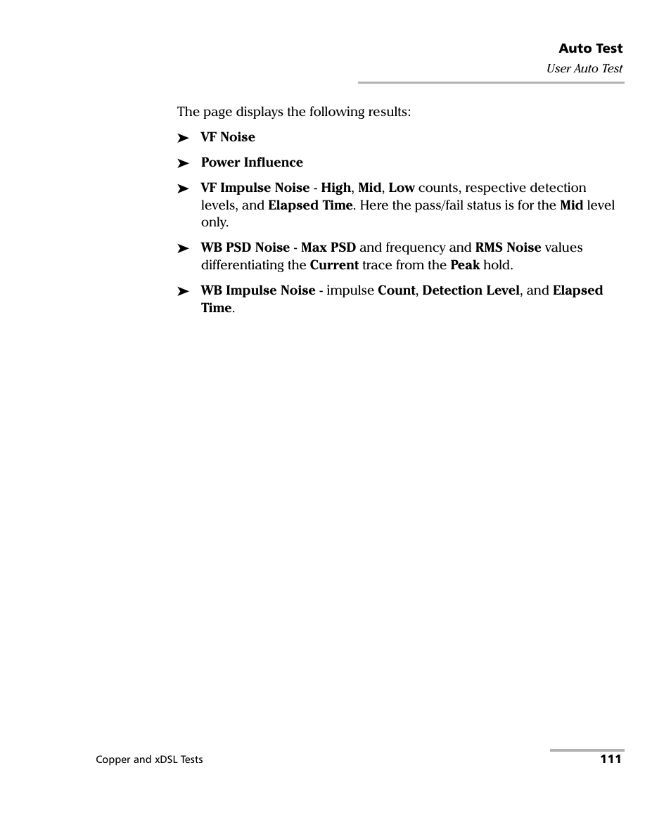 EXFO FTB-635 Wideband Copper and DSL Test Module User Manual | Page 119 / 373