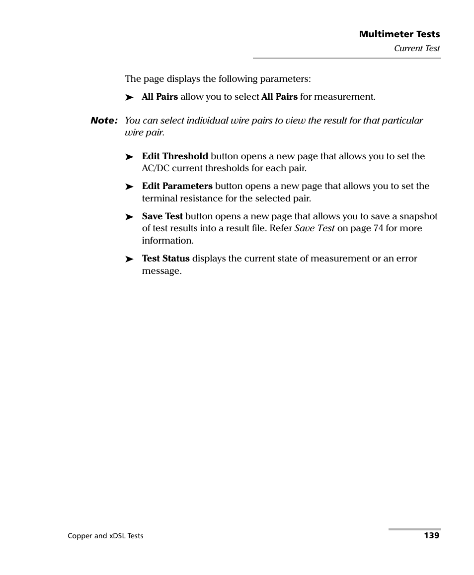EXFO FTB-635 Wideband Copper and DSL Test Module User Manual | Page 147 / 373