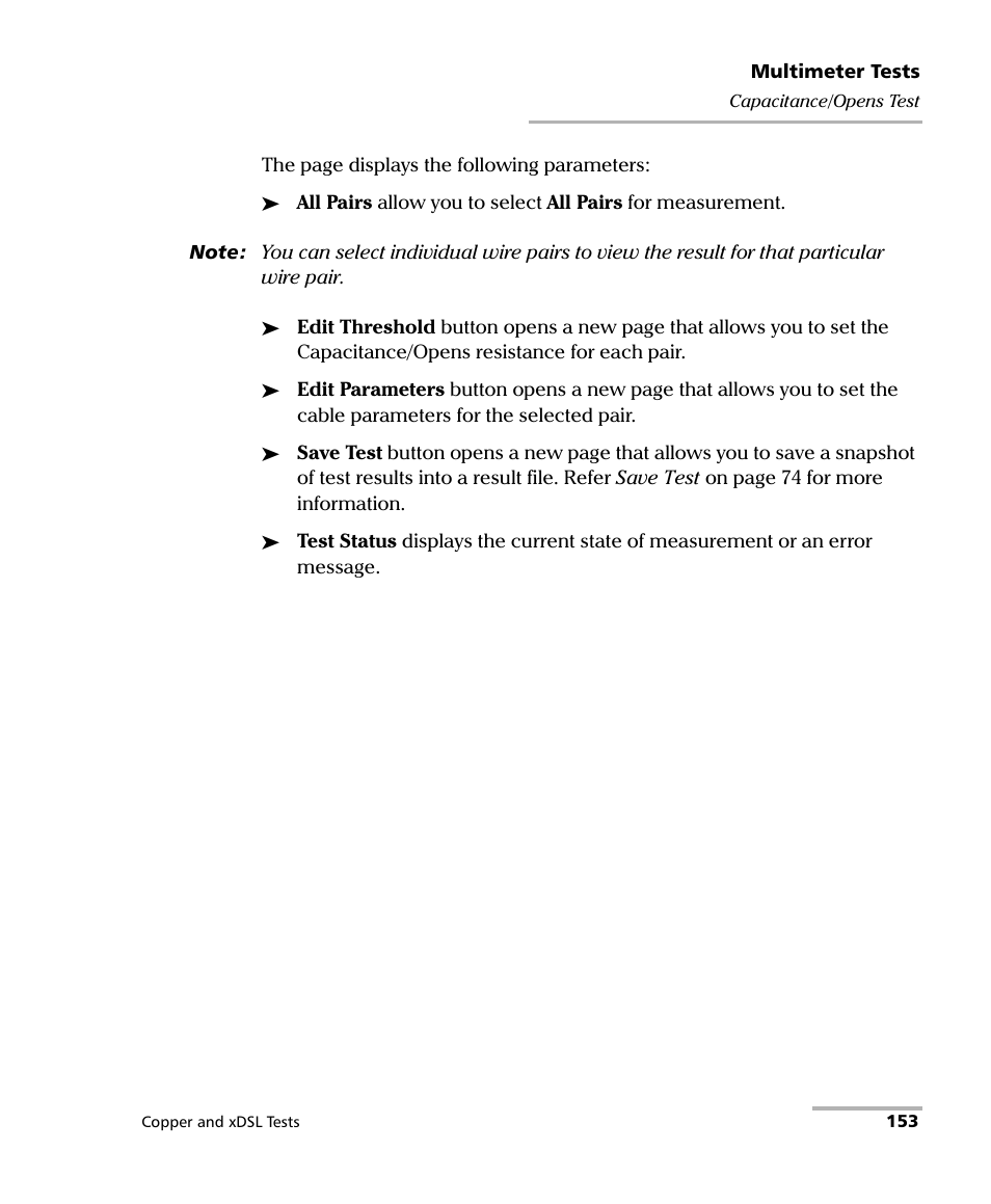 EXFO FTB-635 Wideband Copper and DSL Test Module User Manual | Page 161 / 373