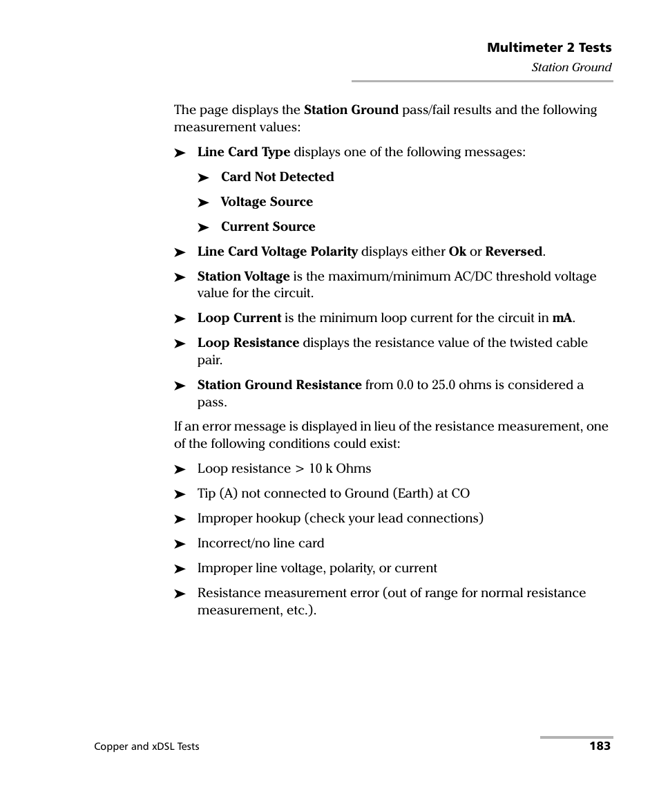 EXFO FTB-635 Wideband Copper and DSL Test Module User Manual | Page 191 / 373