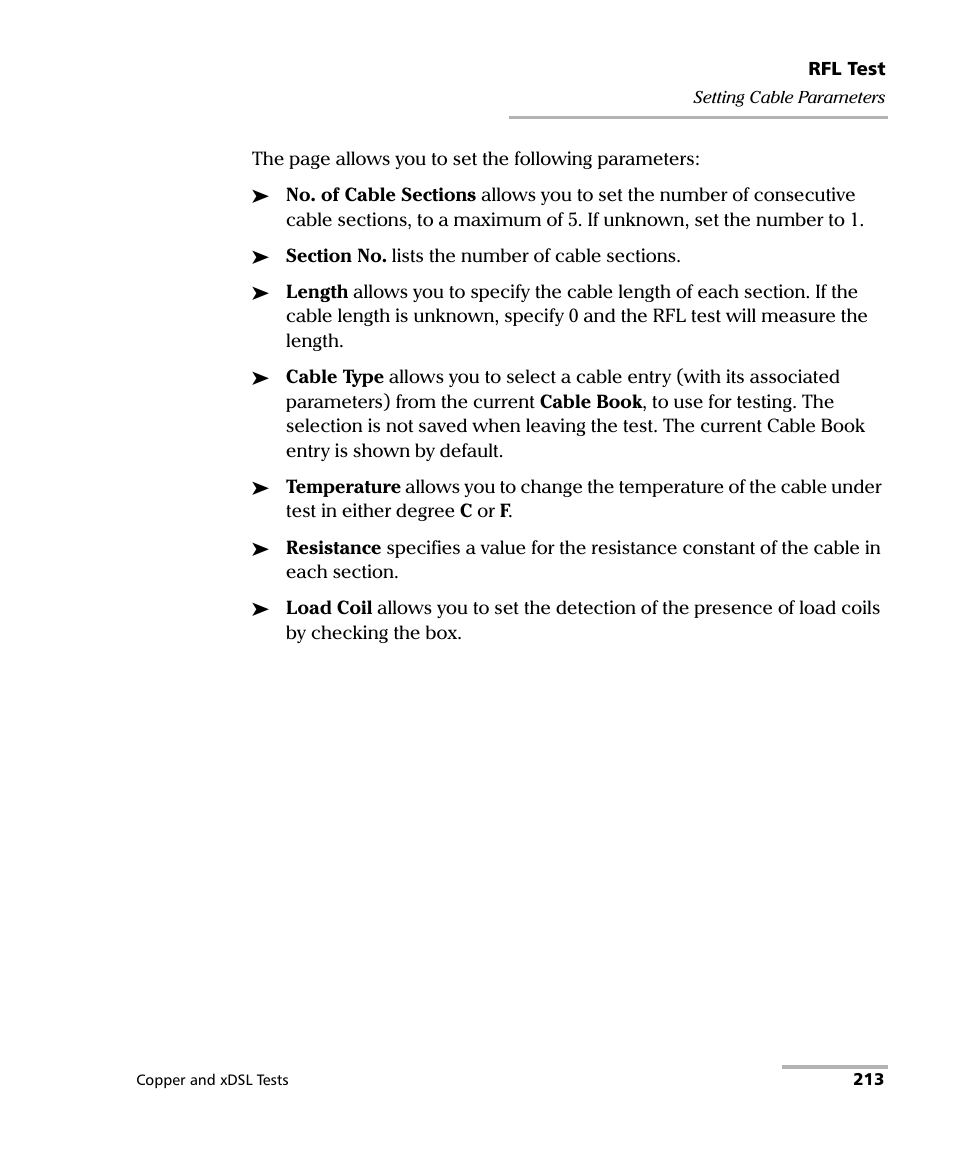 EXFO FTB-635 Wideband Copper and DSL Test Module User Manual | Page 221 / 373