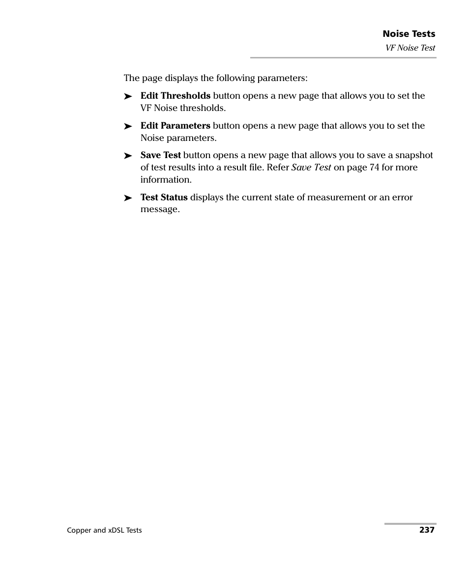 EXFO FTB-635 Wideband Copper and DSL Test Module User Manual | Page 245 / 373