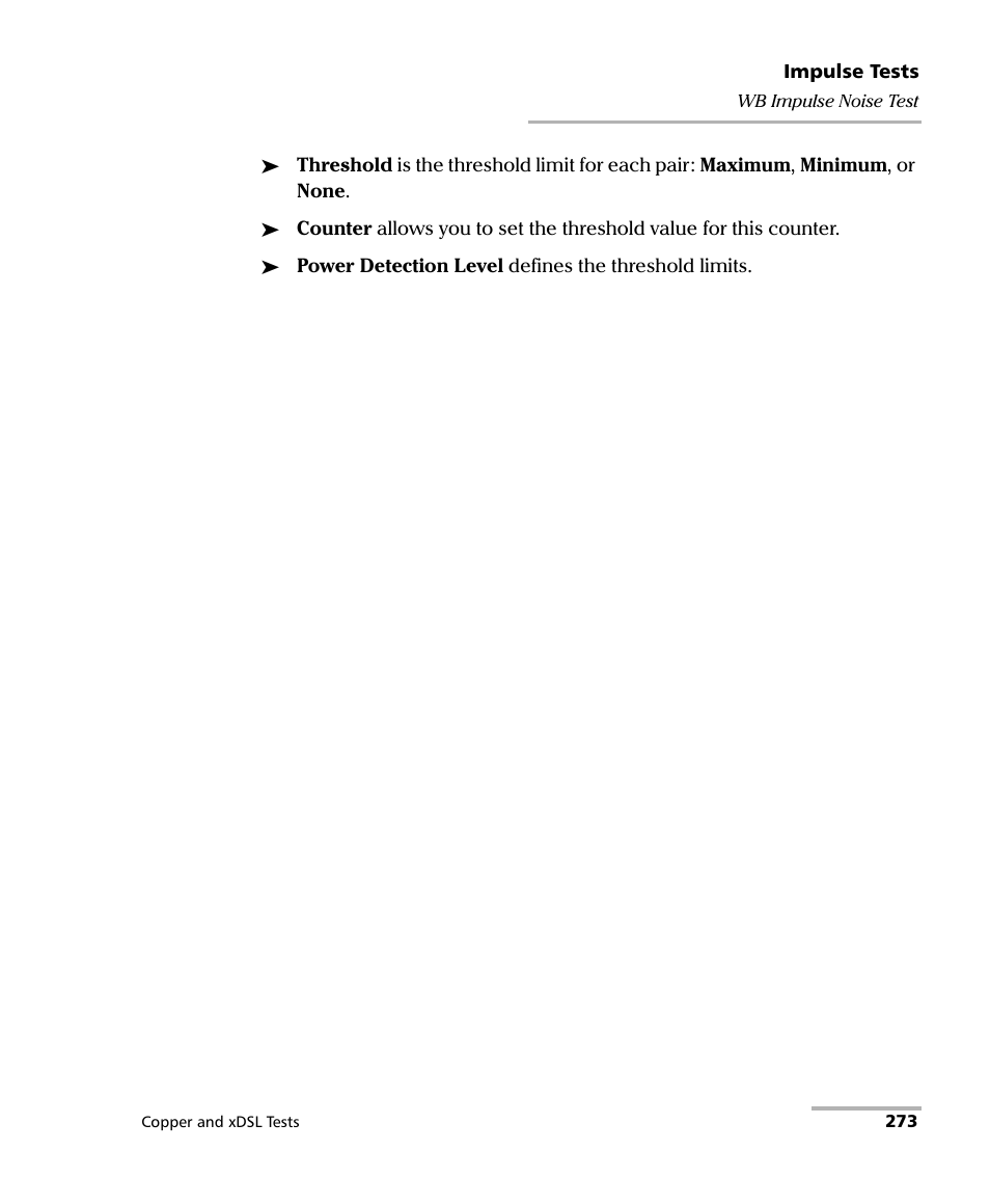 EXFO FTB-635 Wideband Copper and DSL Test Module User Manual | Page 281 / 373