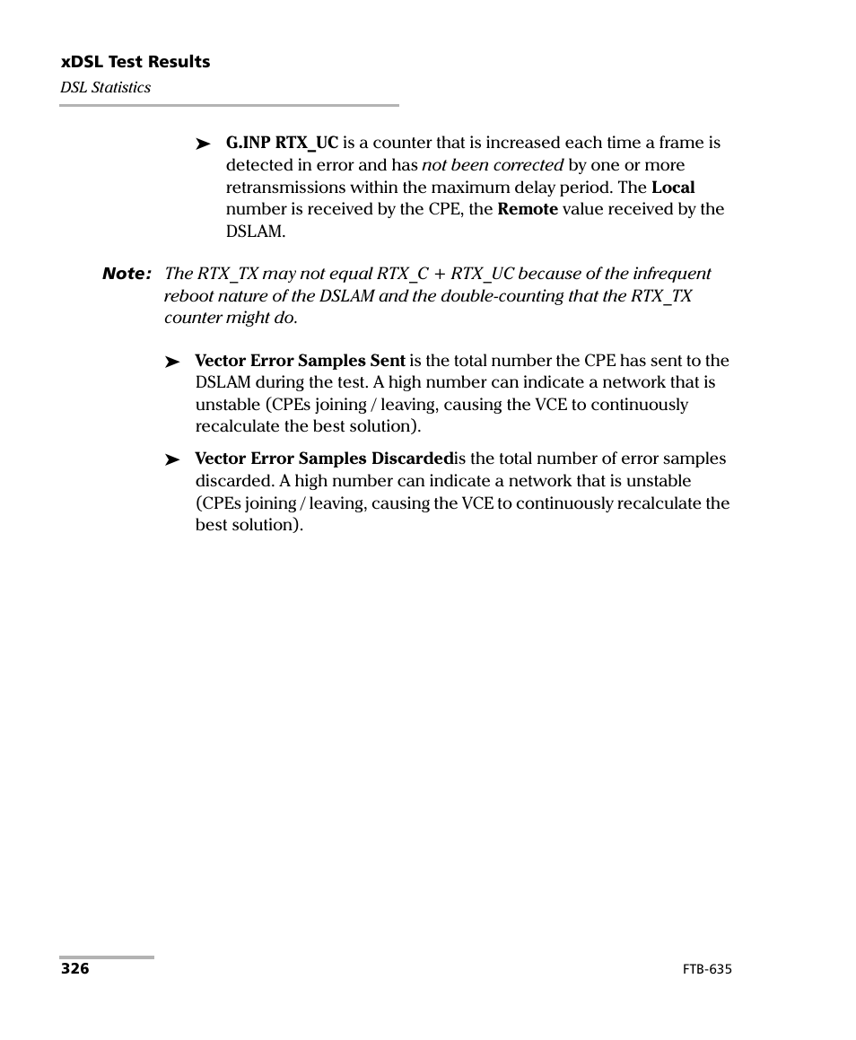 EXFO FTB-635 Wideband Copper and DSL Test Module User Manual | Page 334 / 373