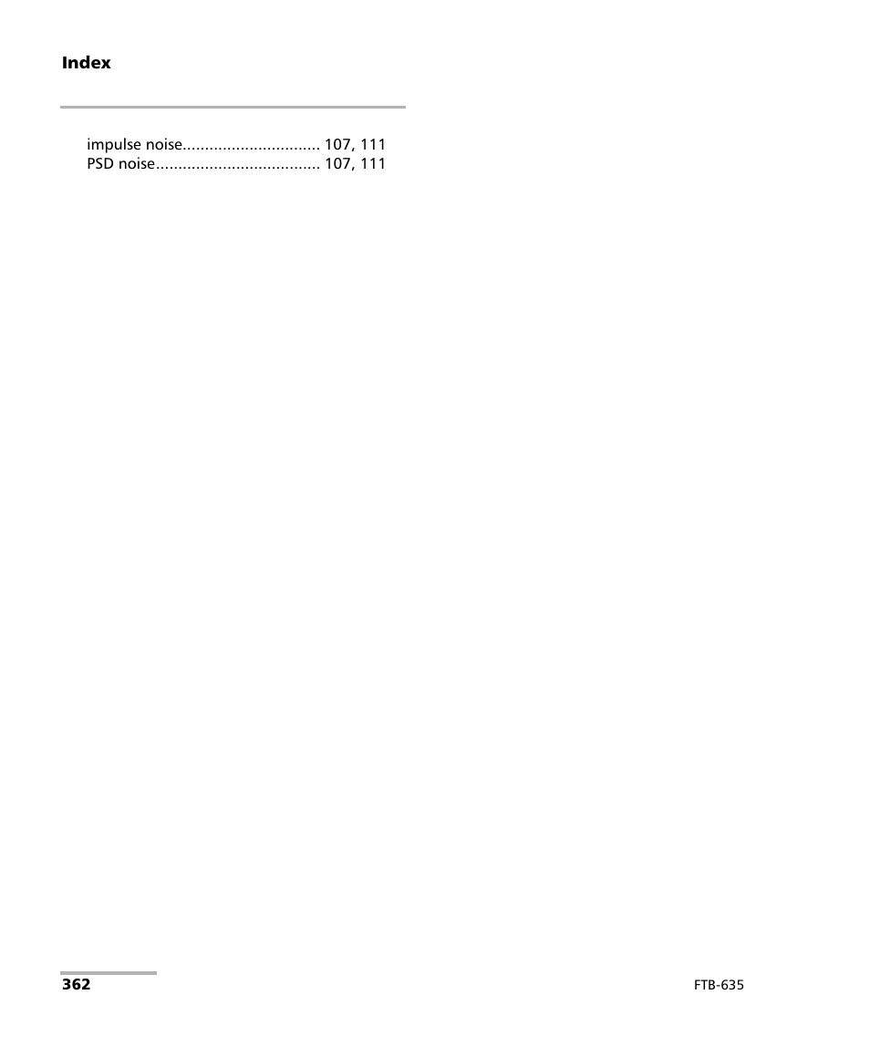 EXFO FTB-635 Wideband Copper and DSL Test Module User Manual | Page 370 / 373