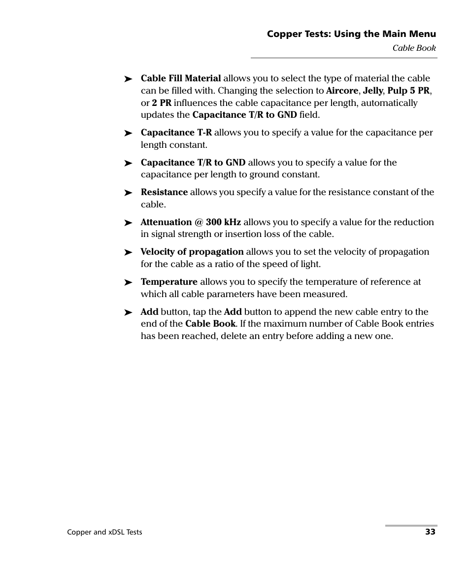 EXFO FTB-635 Wideband Copper and DSL Test Module User Manual | Page 41 / 373