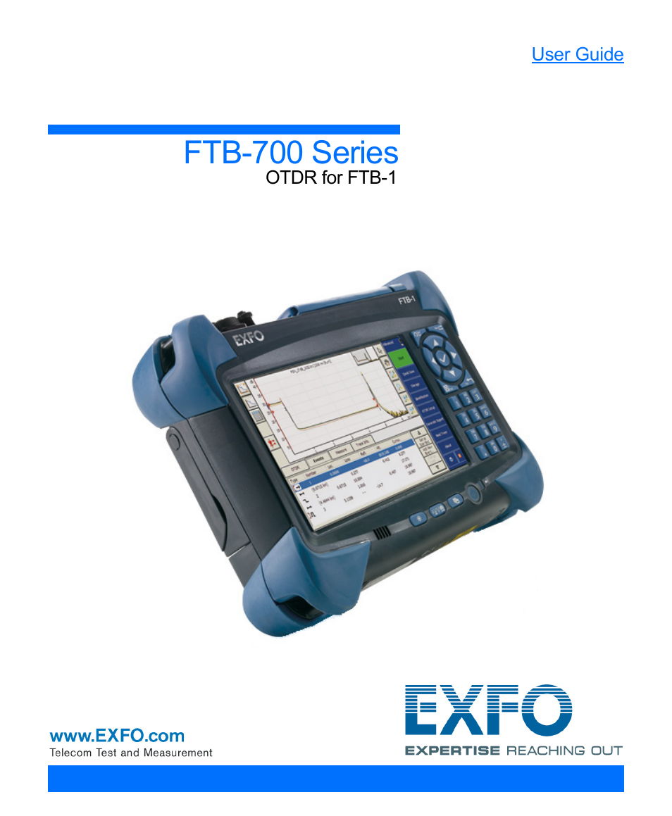 EXFO FTB-700 for FTB-1 User Manual | 329 pages