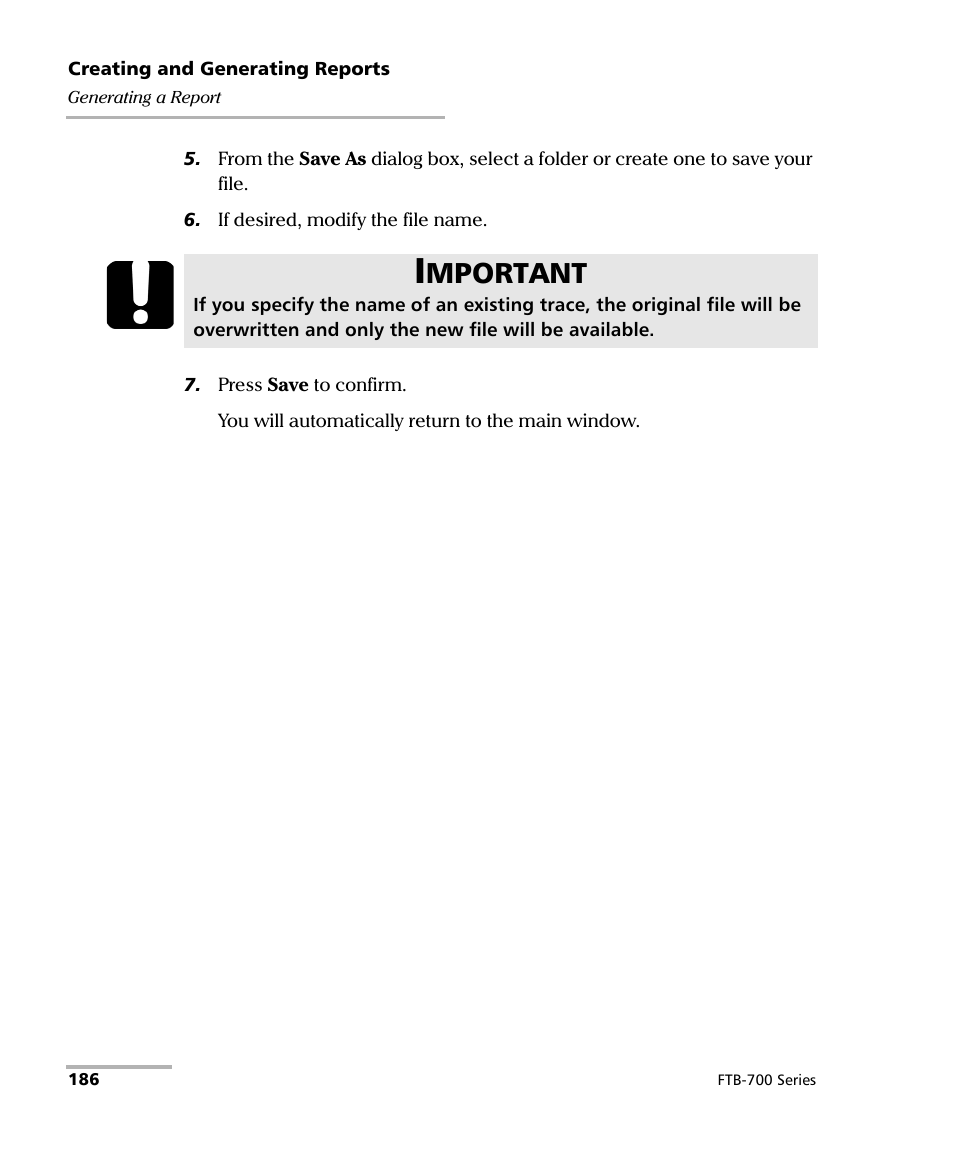 Mportant | EXFO FTB-700 for FTB-1 User Manual | Page 194 / 329