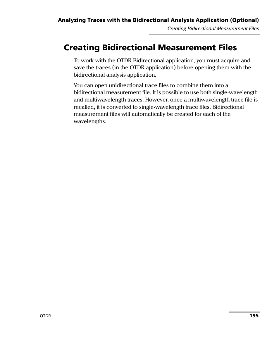 Creating bidirectional measurement files | EXFO FTB-700 for FTB-1 User Manual | Page 203 / 329