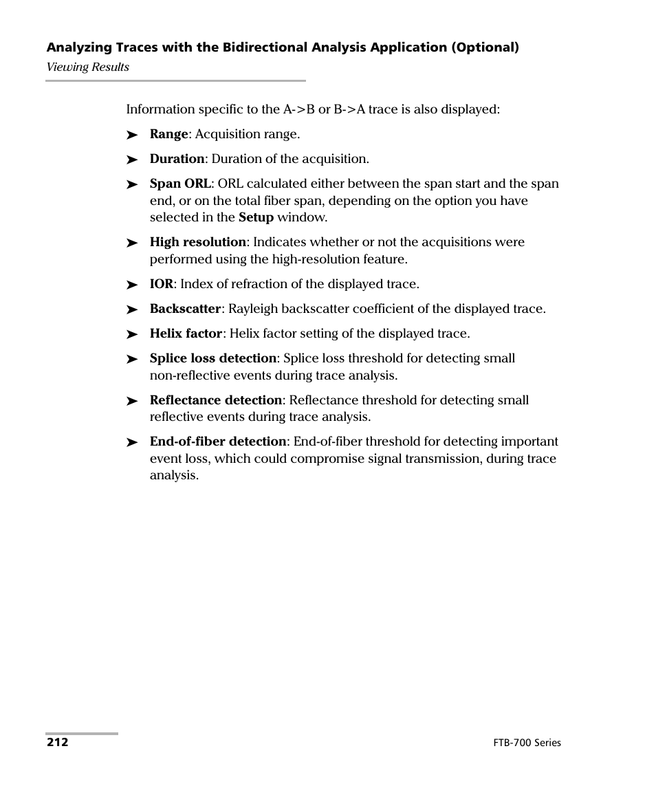 EXFO FTB-700 for FTB-1 User Manual | Page 220 / 329