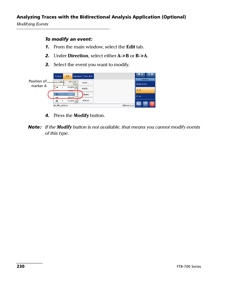 EXFO FTB-700 for FTB-1 User Manual | Page 238 / 329