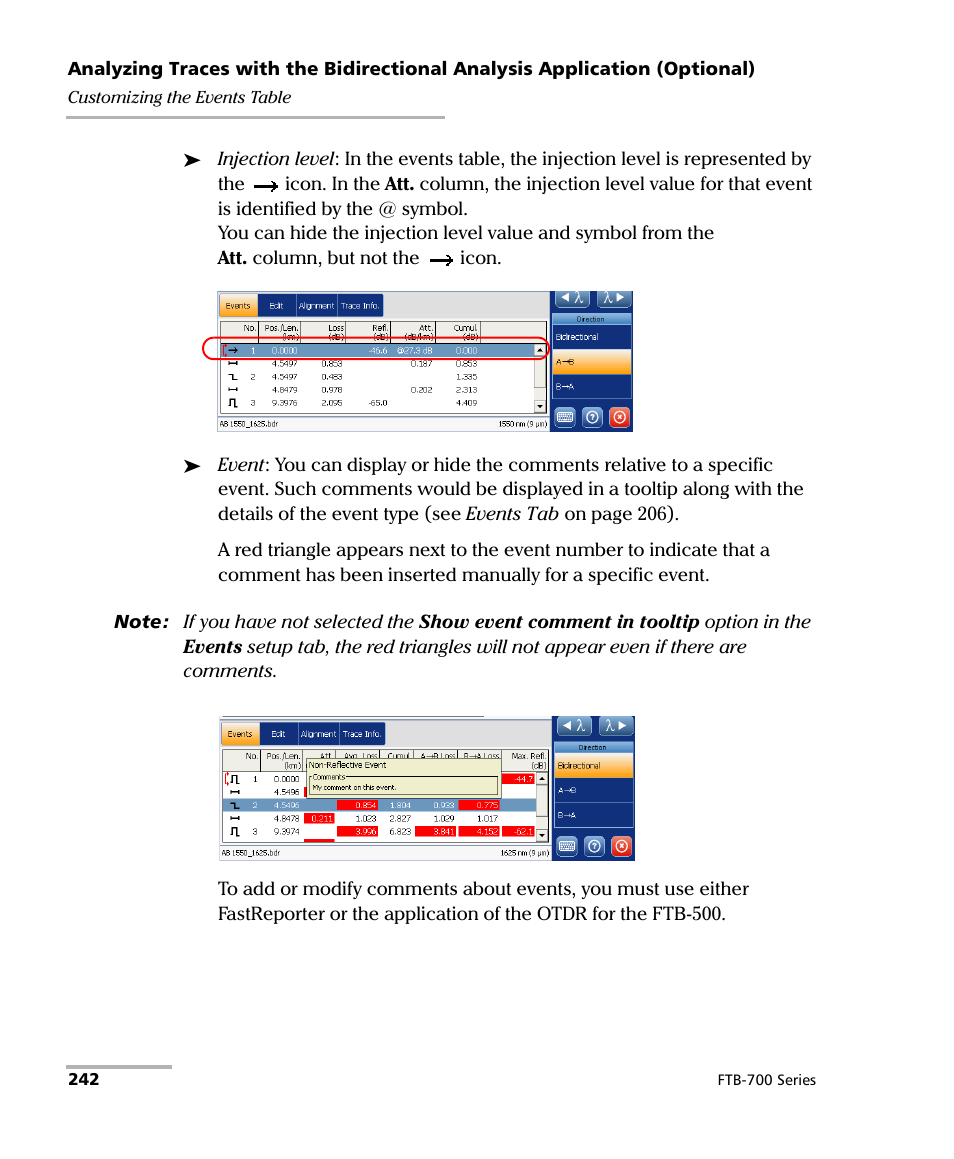 EXFO FTB-700 for FTB-1 User Manual | Page 250 / 329