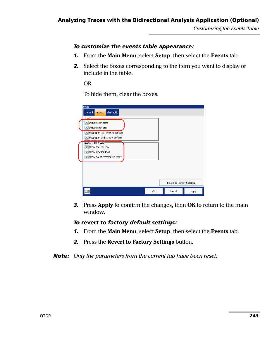 EXFO FTB-700 for FTB-1 User Manual | Page 251 / 329