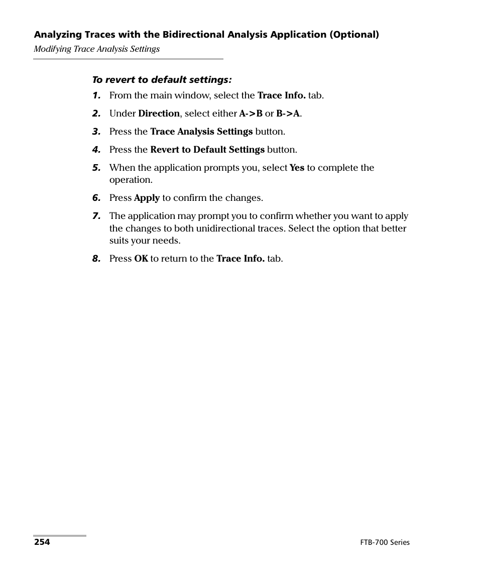 EXFO FTB-700 for FTB-1 User Manual | Page 262 / 329