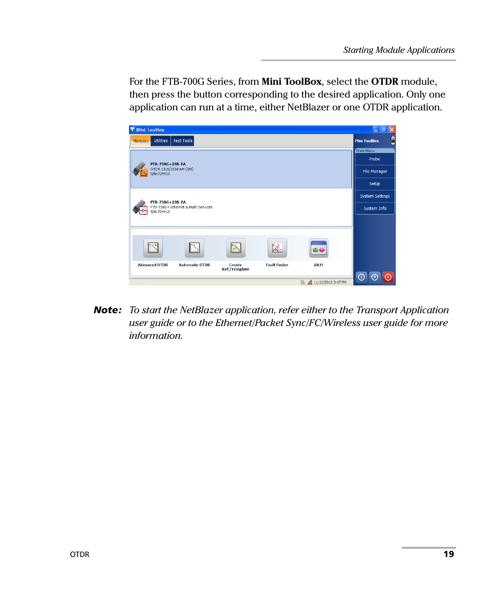 EXFO FTB-700 for FTB-1 User Manual | Page 27 / 329