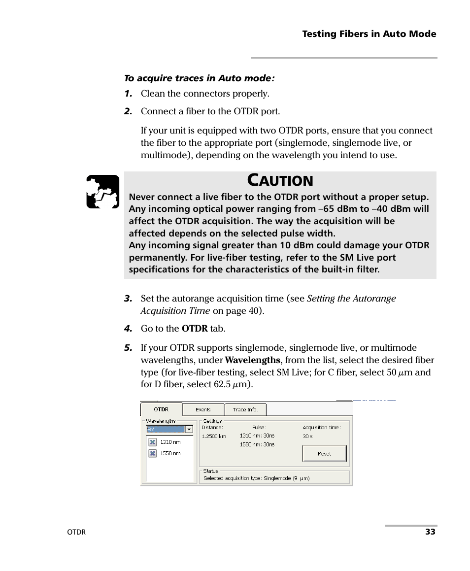 Aution | EXFO FTB-700 for FTB-1 User Manual | Page 41 / 329