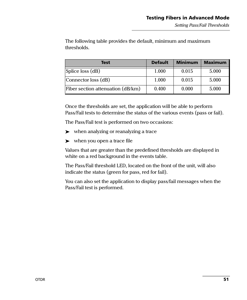 EXFO FTB-700 for FTB-1 User Manual | Page 59 / 329