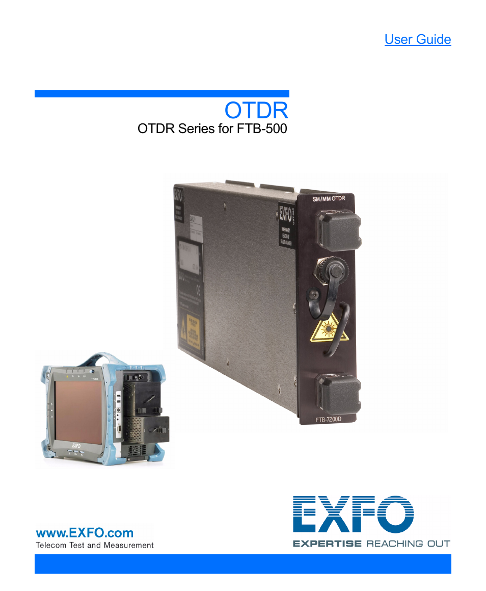 EXFO FTB-7000 OTDR Series for FTB-500 User Manual | 482 pages