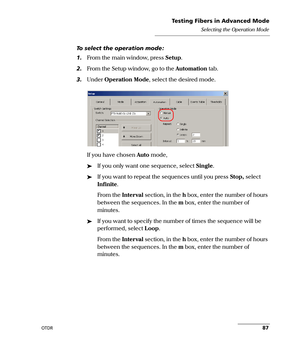 EXFO FTB-7000 OTDR Series for FTB-500 User Manual | Page 101 / 482