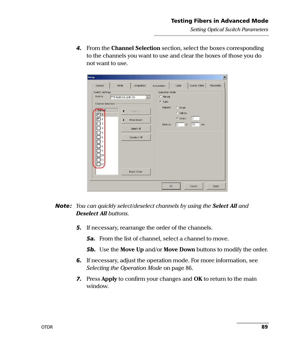 EXFO FTB-7000 OTDR Series for FTB-500 User Manual | Page 103 / 482