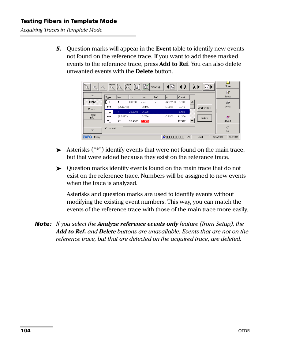 EXFO FTB-7000 OTDR Series for FTB-500 User Manual | Page 118 / 482