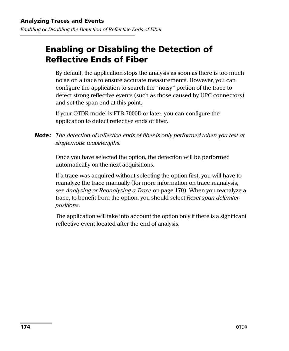EXFO FTB-7000 OTDR Series for FTB-500 User Manual | Page 188 / 482