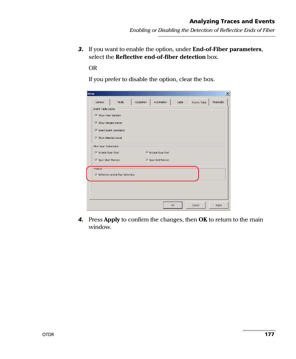 EXFO FTB-7000 OTDR Series for FTB-500 User Manual | Page 191 / 482