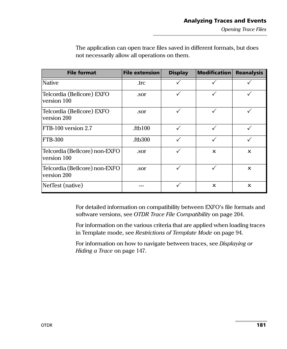 EXFO FTB-7000 OTDR Series for FTB-500 User Manual | Page 195 / 482