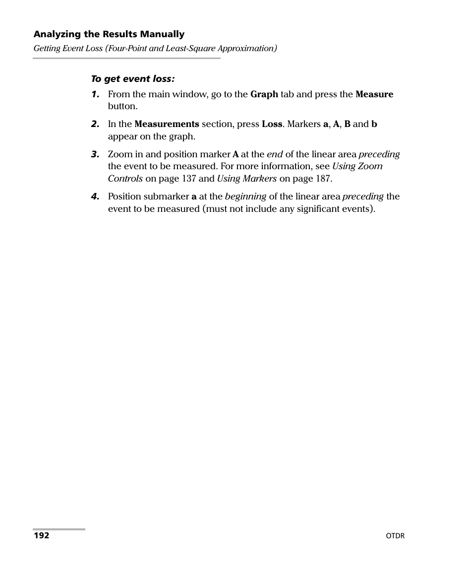 EXFO FTB-7000 OTDR Series for FTB-500 User Manual | Page 206 / 482