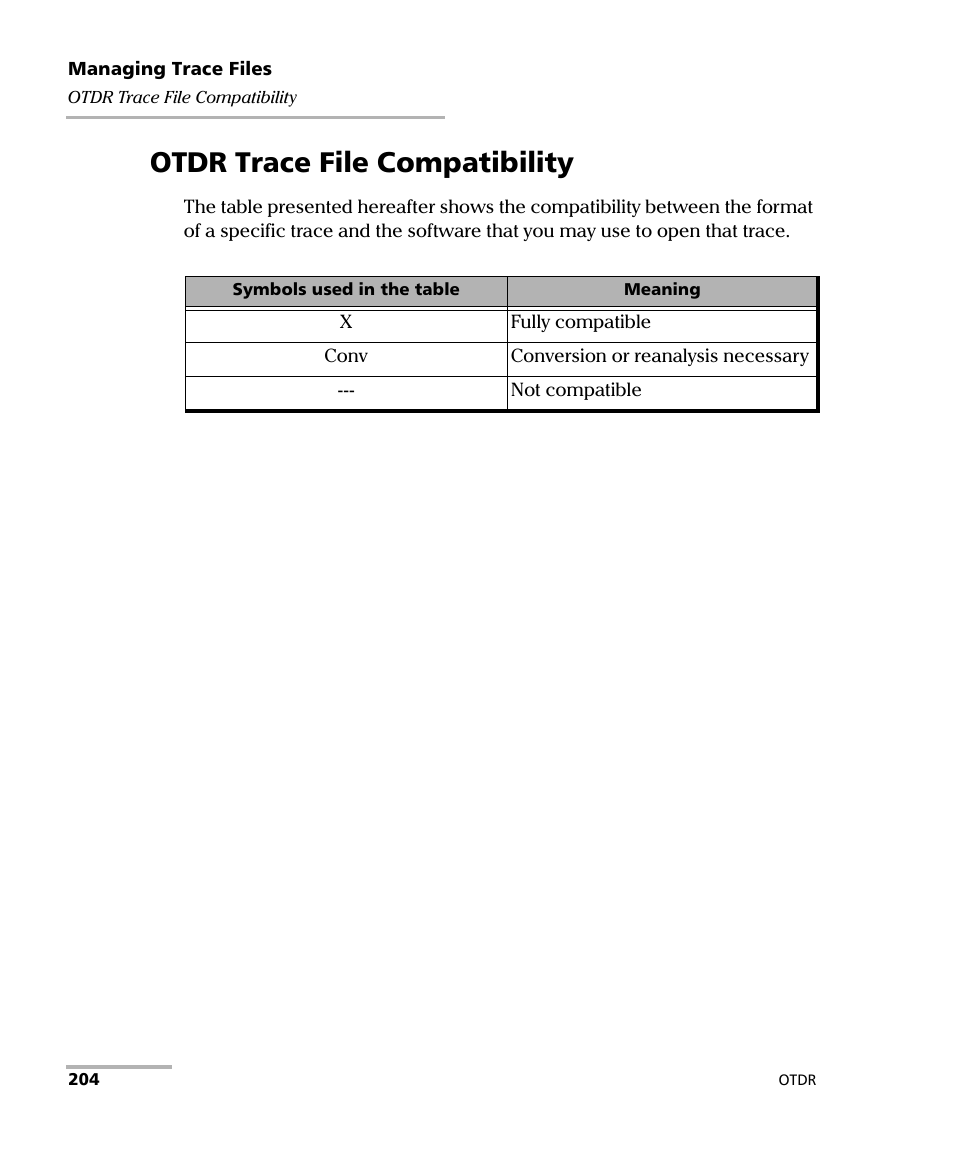 Otdr trace file compatibility | EXFO FTB-7000 OTDR Series for FTB-500 User Manual | Page 218 / 482