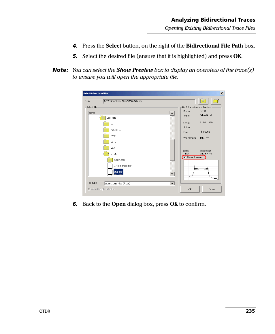 EXFO FTB-7000 OTDR Series for FTB-500 User Manual | Page 249 / 482