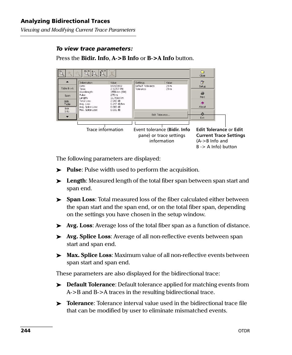 EXFO FTB-7000 OTDR Series for FTB-500 User Manual | Page 258 / 482