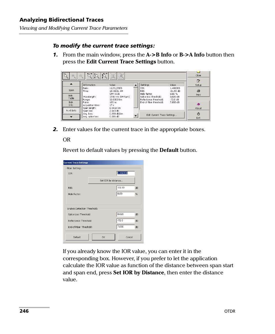 EXFO FTB-7000 OTDR Series for FTB-500 User Manual | Page 260 / 482