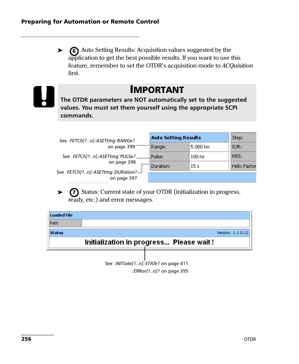 Mportant | EXFO FTB-7000 OTDR Series for FTB-500 User Manual | Page 270 / 482