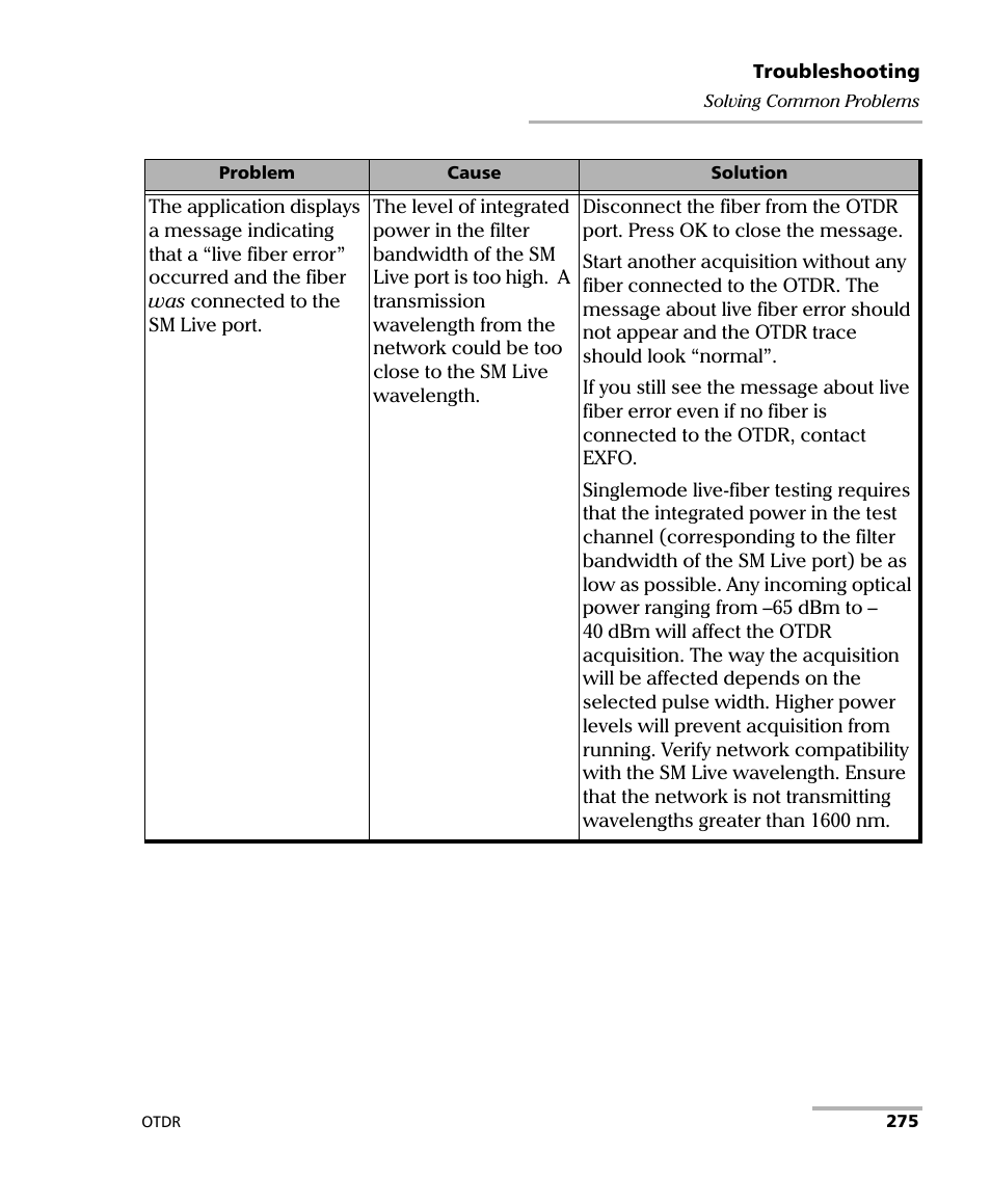 EXFO FTB-7000 OTDR Series for FTB-500 User Manual | Page 289 / 482