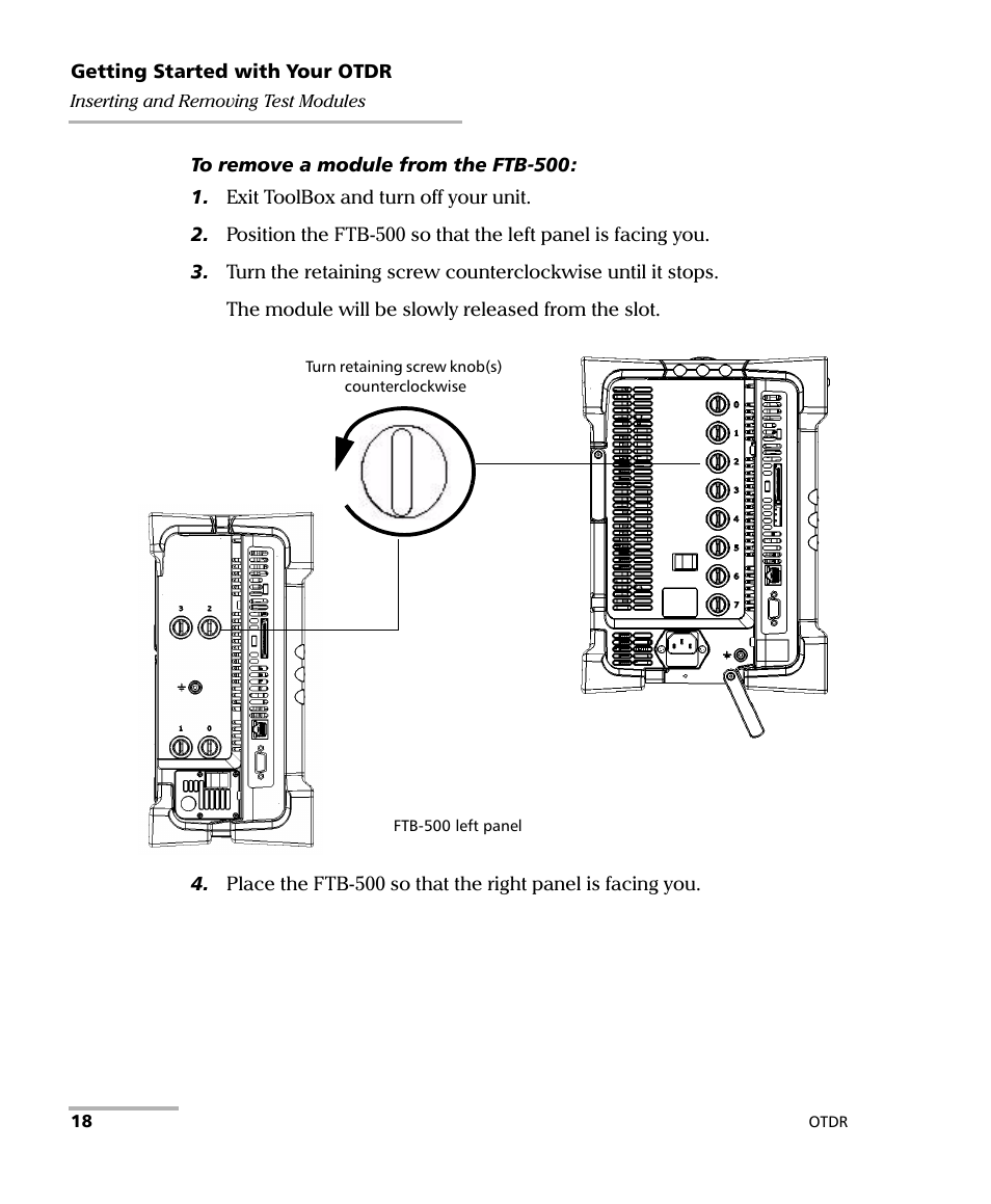 EXFO FTB-7000 OTDR Series for FTB-500 User Manual | Page 32 / 482