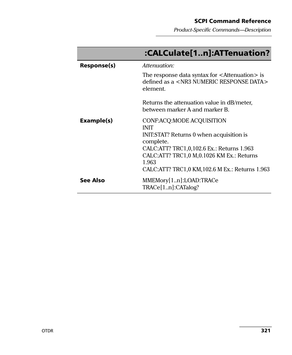 Calculate[1..n]:attenuation | EXFO FTB-7000 OTDR Series for FTB-500 User Manual | Page 335 / 482