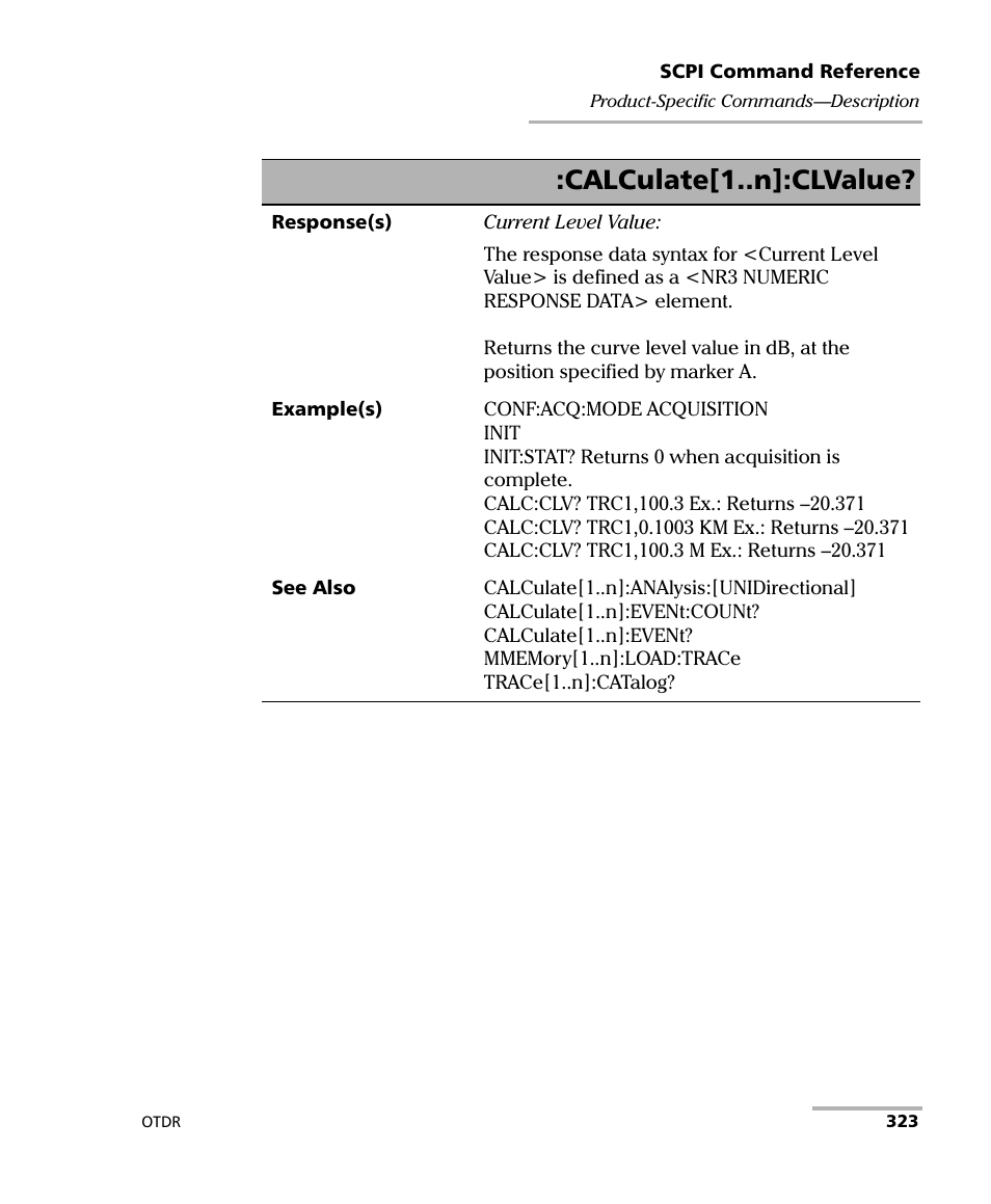Calculate[1..n]:clvalue | EXFO FTB-7000 OTDR Series for FTB-500 User Manual | Page 337 / 482