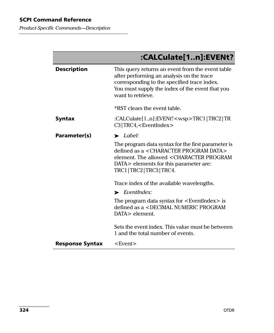 Calculate[1..n]:event | EXFO FTB-7000 OTDR Series for FTB-500 User Manual | Page 338 / 482
