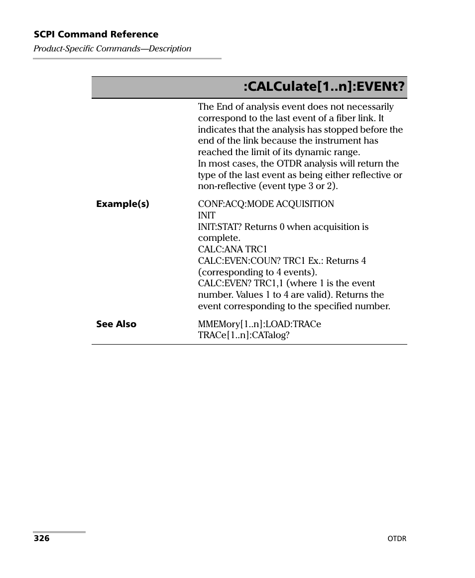 Calculate[1..n]:event | EXFO FTB-7000 OTDR Series for FTB-500 User Manual | Page 340 / 482