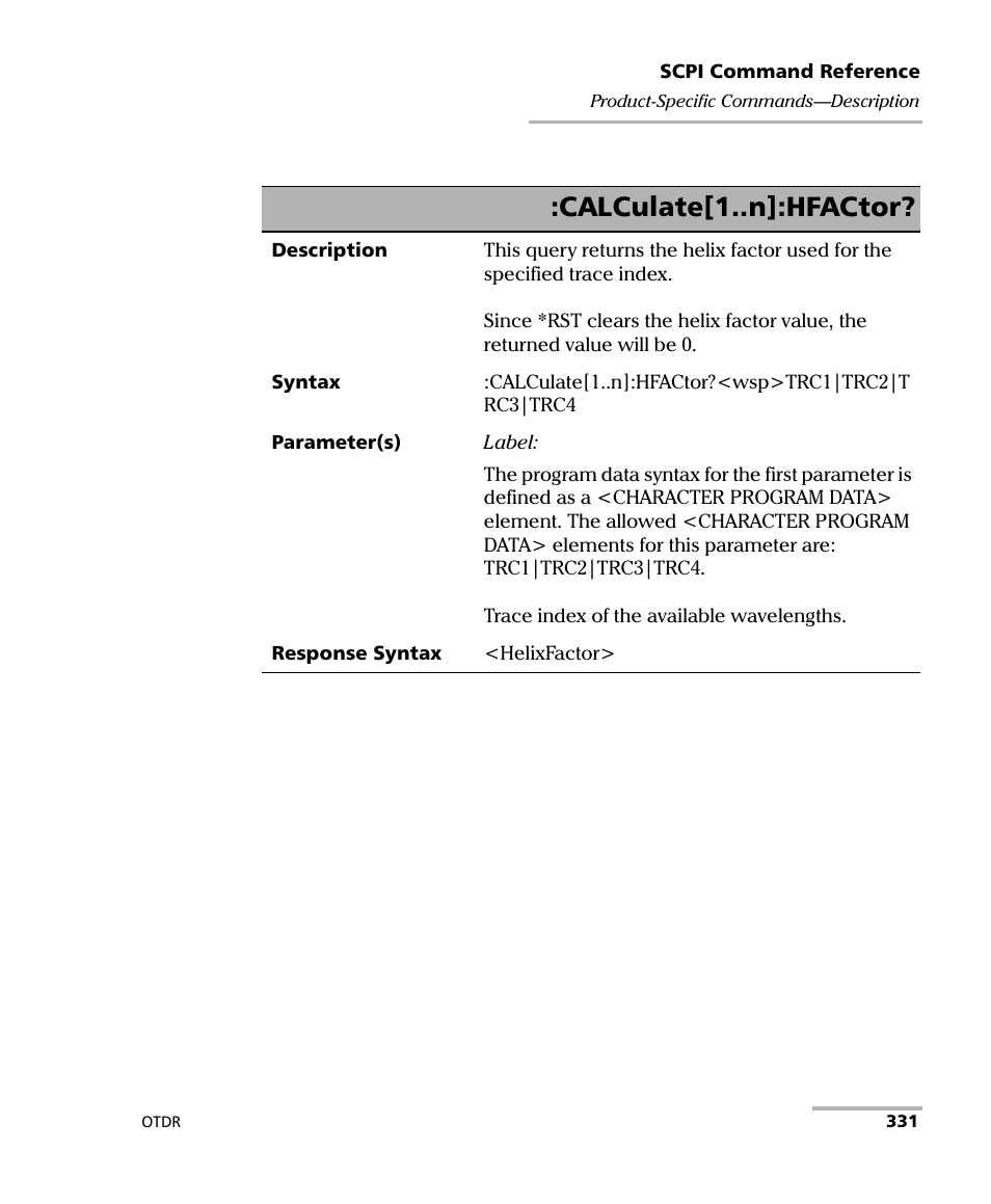 Calculate[1..n]:hfactor | EXFO FTB-7000 OTDR Series for FTB-500 User Manual | Page 345 / 482