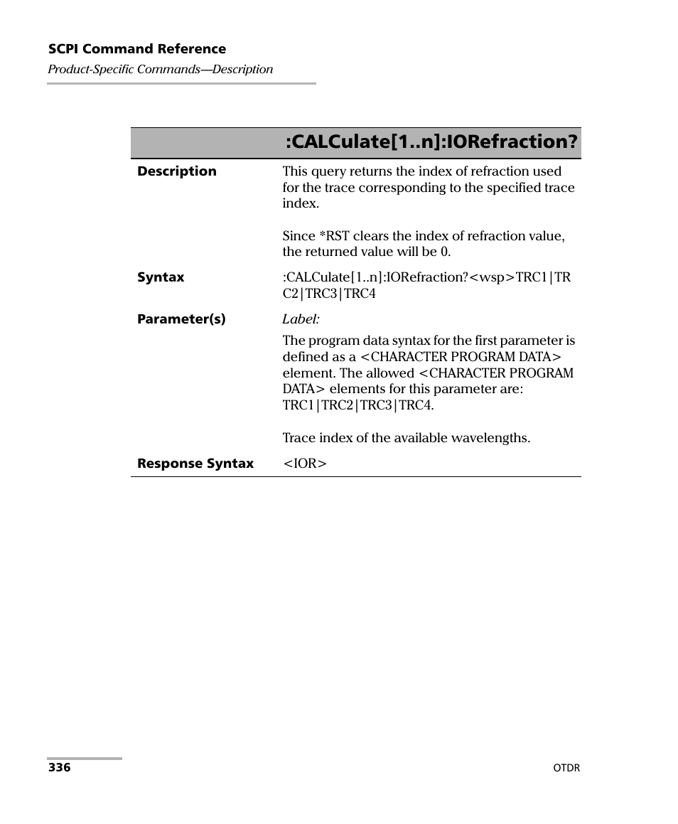 Calculate[1..n]:iorefraction | EXFO FTB-7000 OTDR Series for FTB-500 User Manual | Page 350 / 482