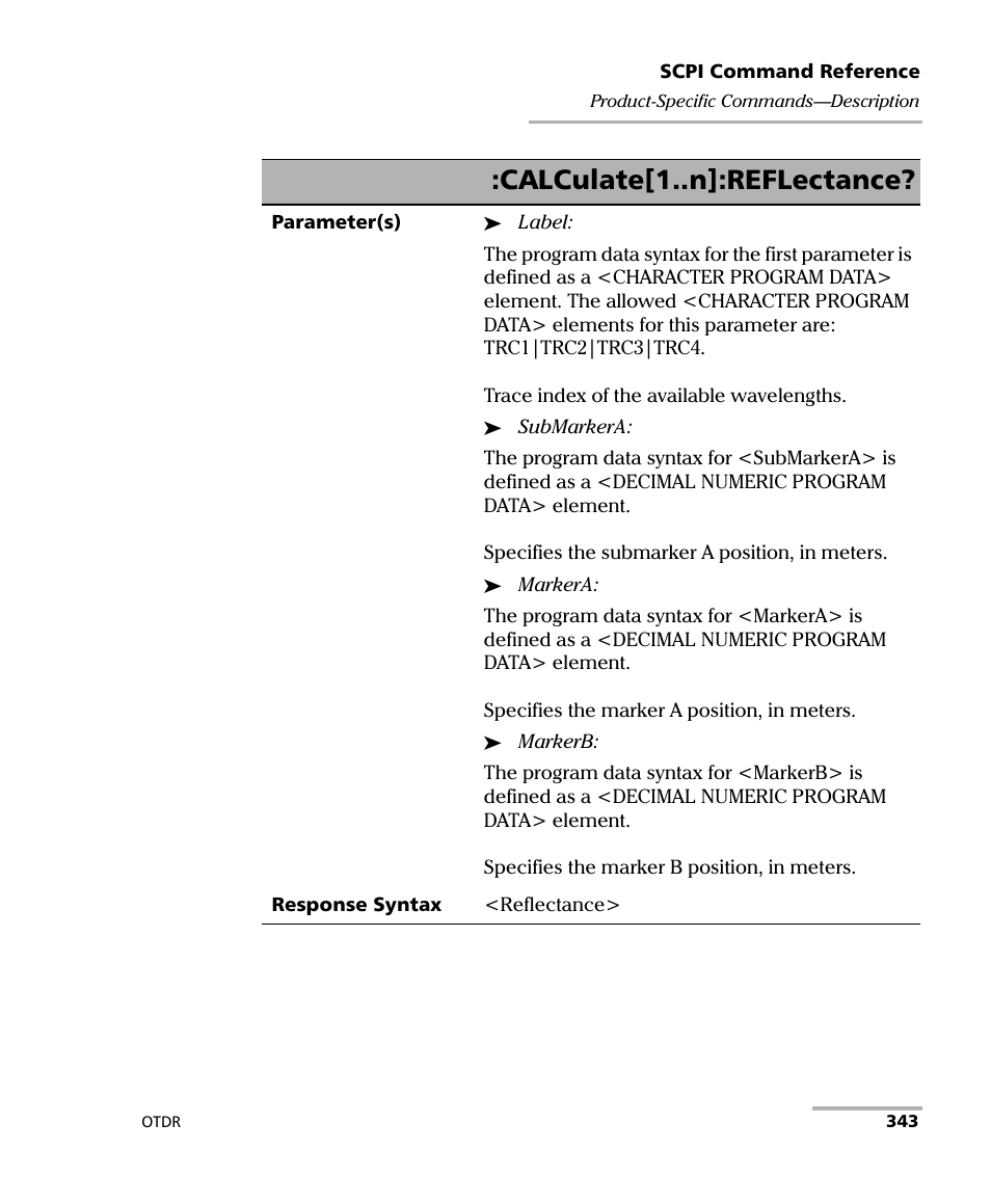 Calculate[1..n]:reflectance | EXFO FTB-7000 OTDR Series for FTB-500 User Manual | Page 357 / 482