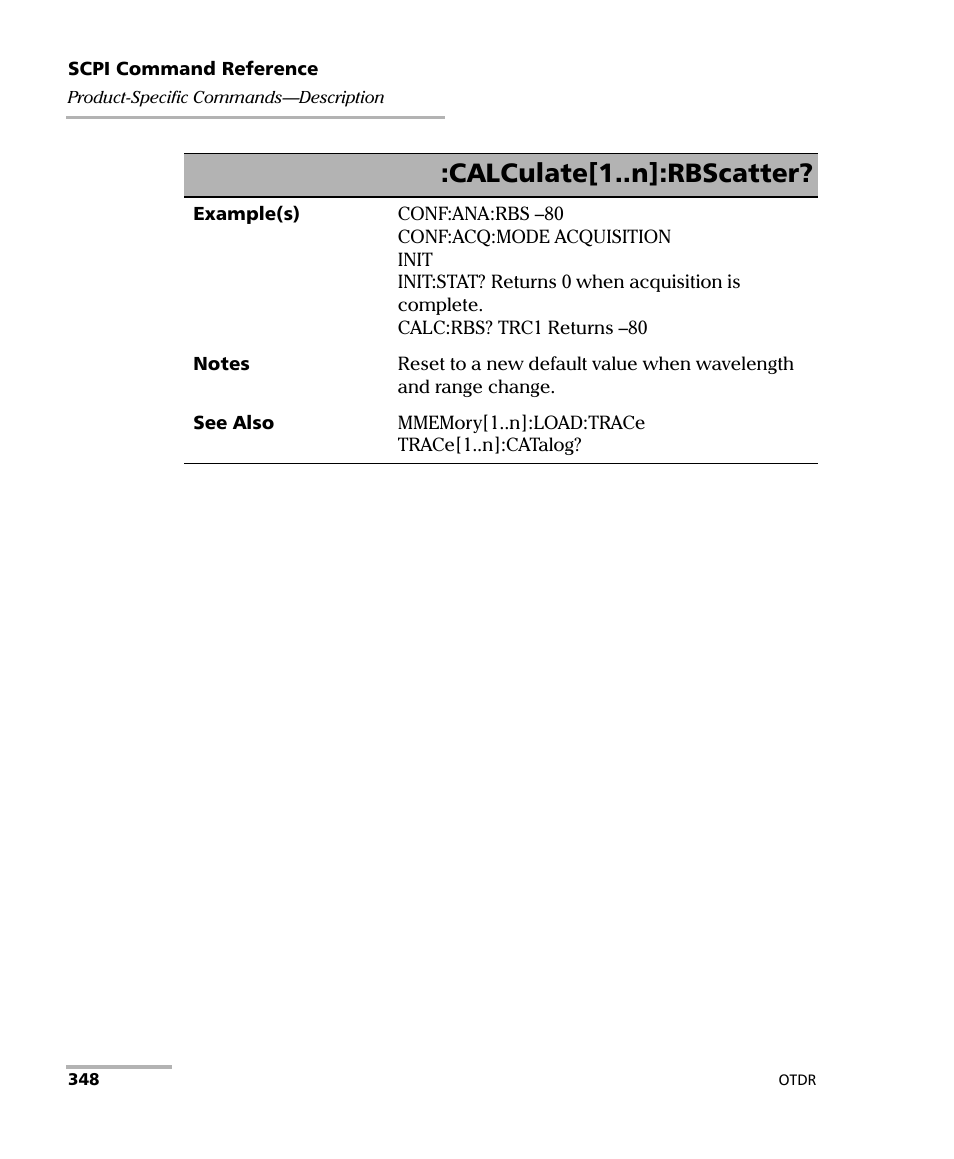 Calculate[1..n]:rbscatter | EXFO FTB-7000 OTDR Series for FTB-500 User Manual | Page 362 / 482
