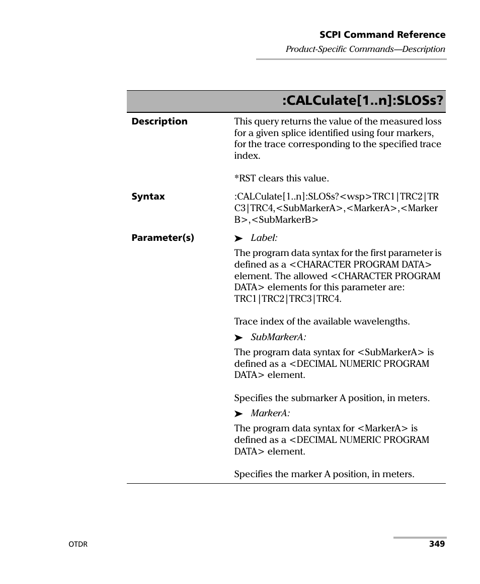 Calculate[1..n]:sloss | EXFO FTB-7000 OTDR Series for FTB-500 User Manual | Page 363 / 482