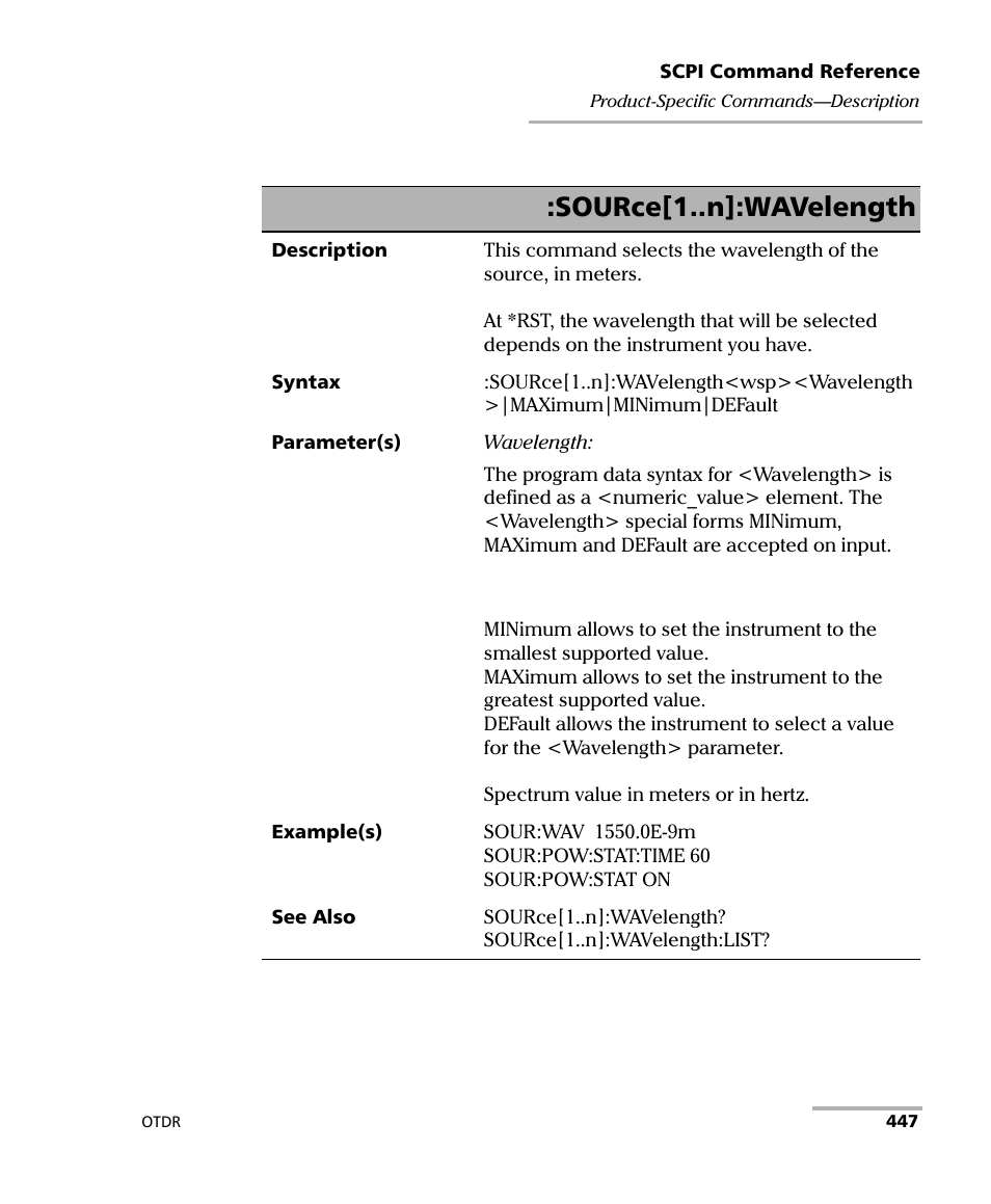 Source[1..n]:wavelength | EXFO FTB-7000 OTDR Series for FTB-500 User Manual | Page 461 / 482