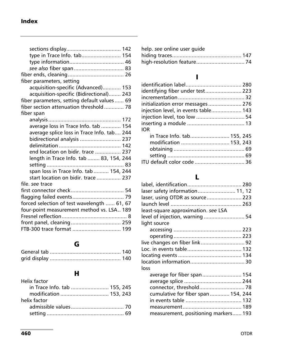 EXFO FTB-7000 OTDR Series for FTB-500 User Manual | Page 474 / 482