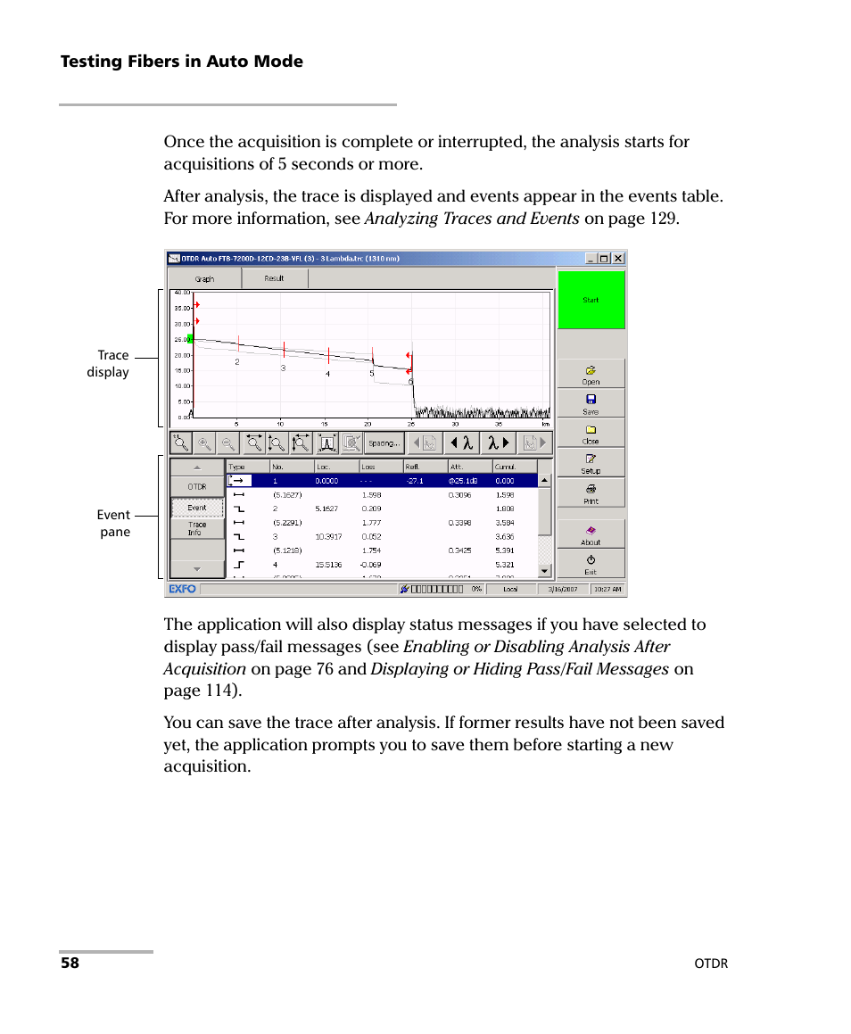 EXFO FTB-7000 OTDR Series for FTB-500 User Manual | Page 72 / 482