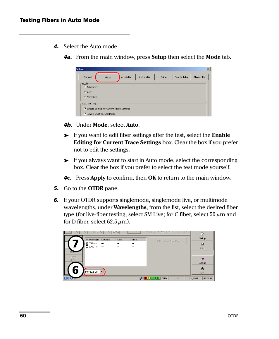 EXFO FTB-7000 OTDR Series for FTB-500 User Manual | Page 74 / 482
