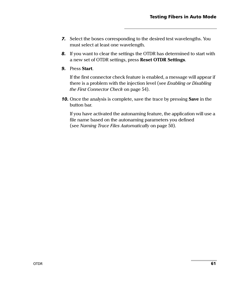 EXFO FTB-7000 OTDR Series for FTB-500 User Manual | Page 75 / 482